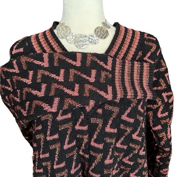 Zara Metallic Oversized Z-Sweater - Bloggers Favorite - Picture 3 of 6